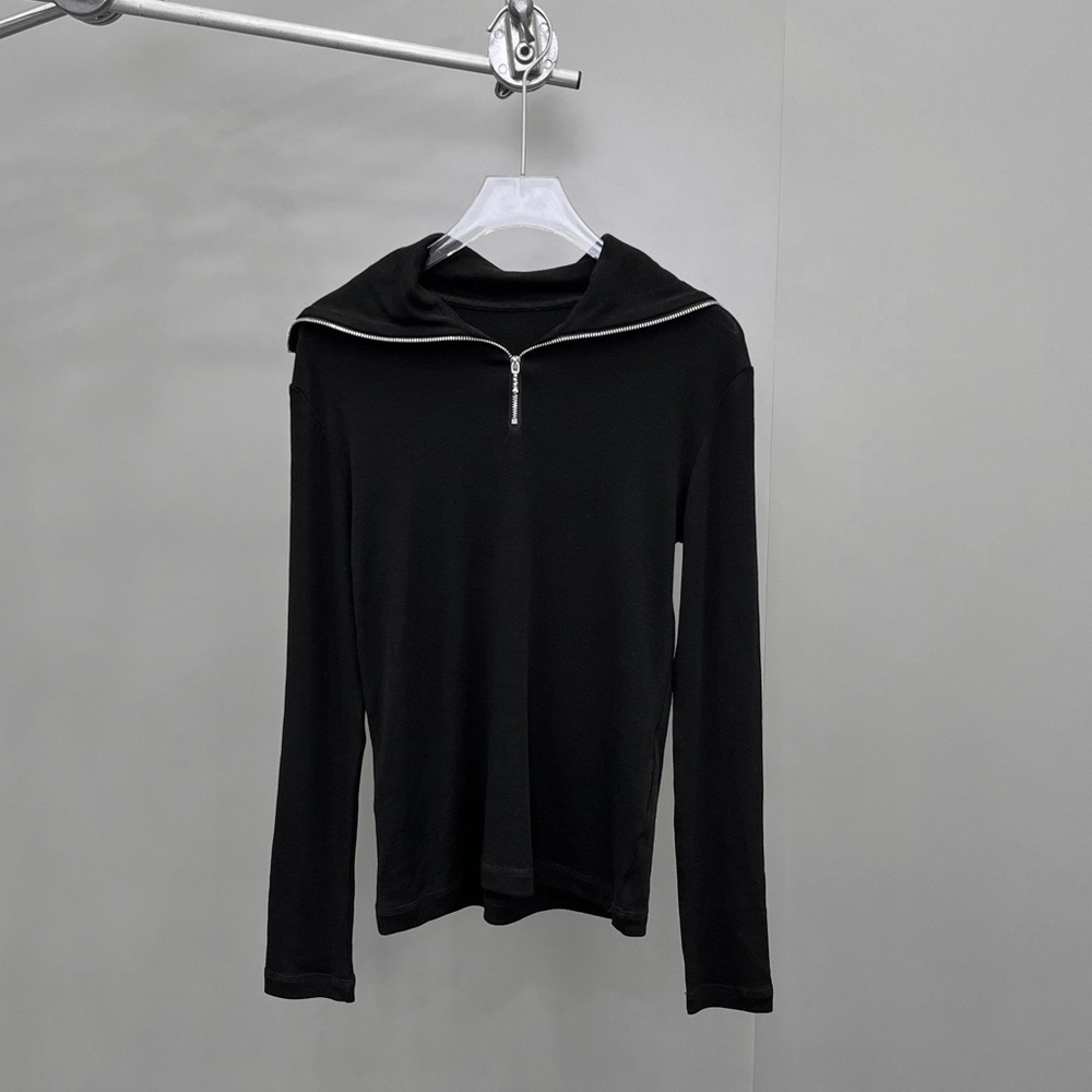 Jil Sander black lapel skin-friendly cotton base
